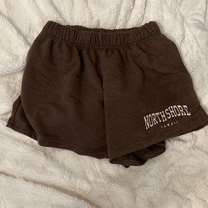 Cute brown cotton shorts